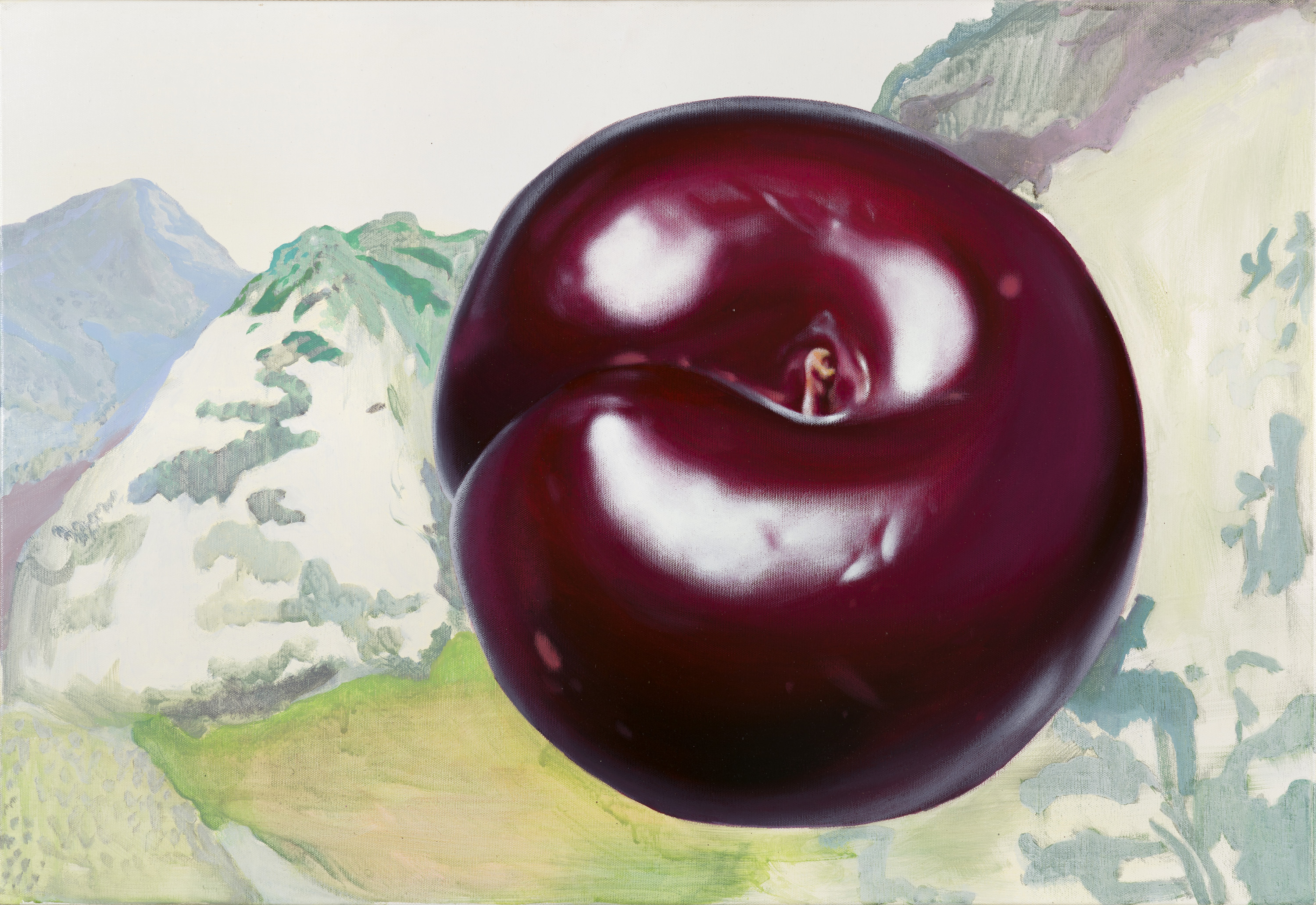 石壁垂簾李 Acrylic on canvas 80x55cm 2014